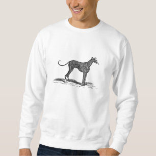 Vintage 1800s Greyhound Dog Illustration - Dogs Sweatshirt