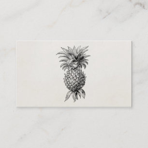 Vintage 1800s Pineapple Illustration Pineapples Business Card