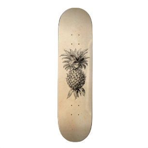Vintage 1800s Pineapple Illustration Pineapples Skateboard