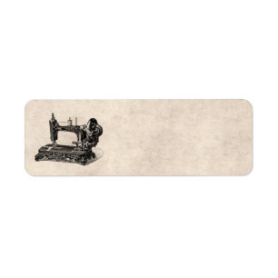 Vintage 1800s Sewing Machine Illustration