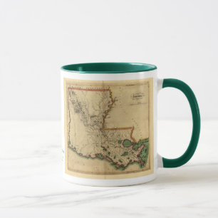 Vintage 1814 Louisiana Map Mug