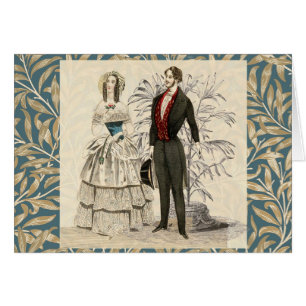 Vintage 1844 Victorian Wedding Illustration 