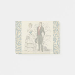 Vintage 1844 Victorian Wedding Illustration  Post-it Notes