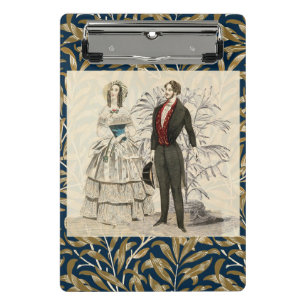 Vintage 1844 Victorian Wedding marriage Artwork Mini Clipboard