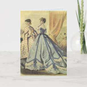 Vintage 1860s Women Card