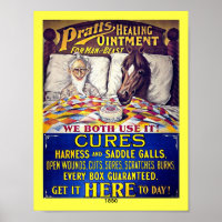 Vintage 1880 Horse Liniment: Pratts Horse Ointment