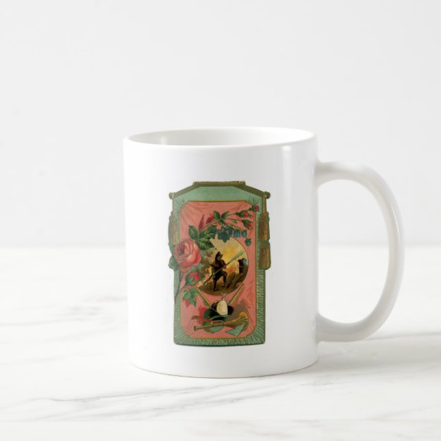 Vintage 1880's Fireman Firefighter Artwork Coffee Mug (Right)