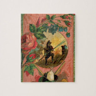 Vintage 1880's Fireman Firefighter Artwork Jigsaw Puzzle