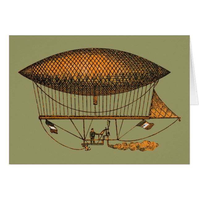 Vintage 1883 Travelling Zeppelin (Front Horizontal)