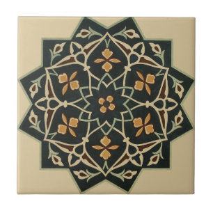 Vintage 1884 Ornamental Ceramic Art Customise Tile
