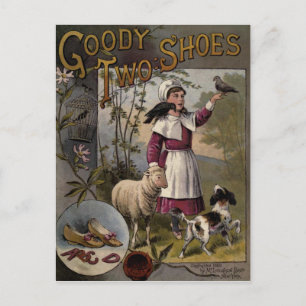 vintage 1888 Book cover Goody-Two Shoes Postcard