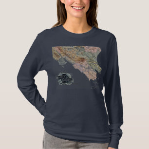 Vintage 1890 Map of Marin County T-Shirt