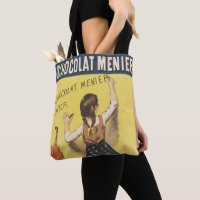 Vintage 1892 Chocolat Menier French Girl Art