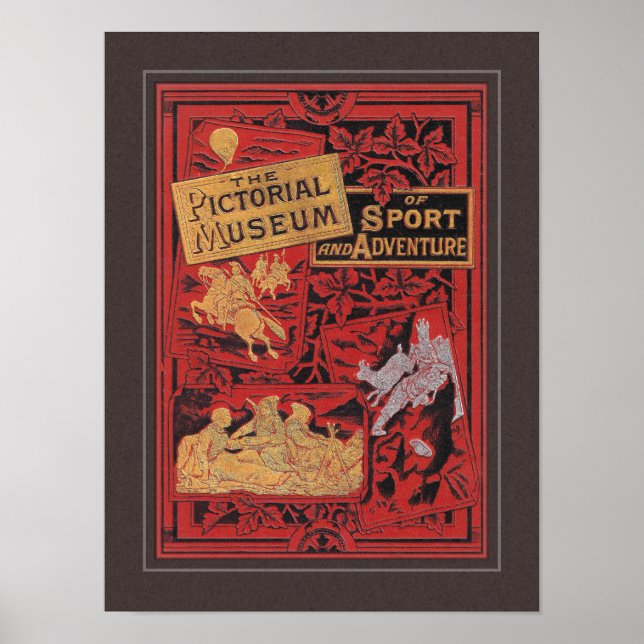 VINTAGE 1894 BOOK COVER ART POSTER (Front)