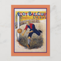 Vintage 1894 soccer football ad poster