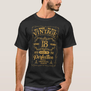 Vintage 18 Years Old Birthday Aged Perfectly Origi T-Shirt