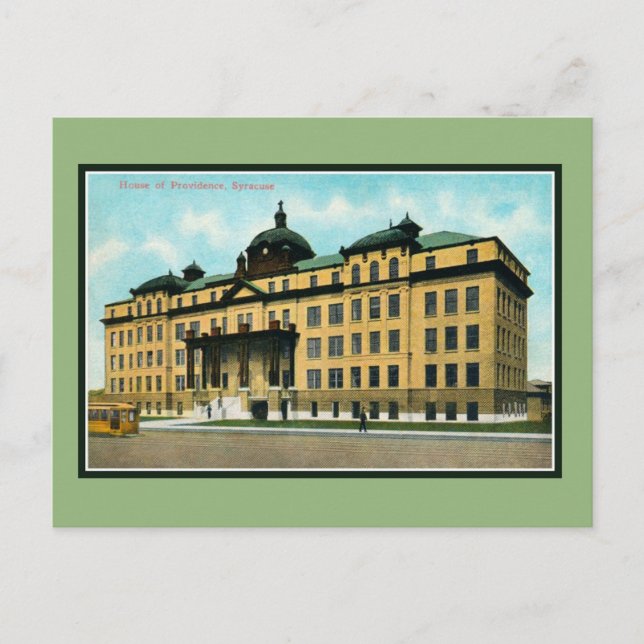 Vintage 1900s House of Providence, Syracuse NY Postcard (Front)