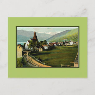 Vintage 1900s Voss Vossevangen Norway Postcard