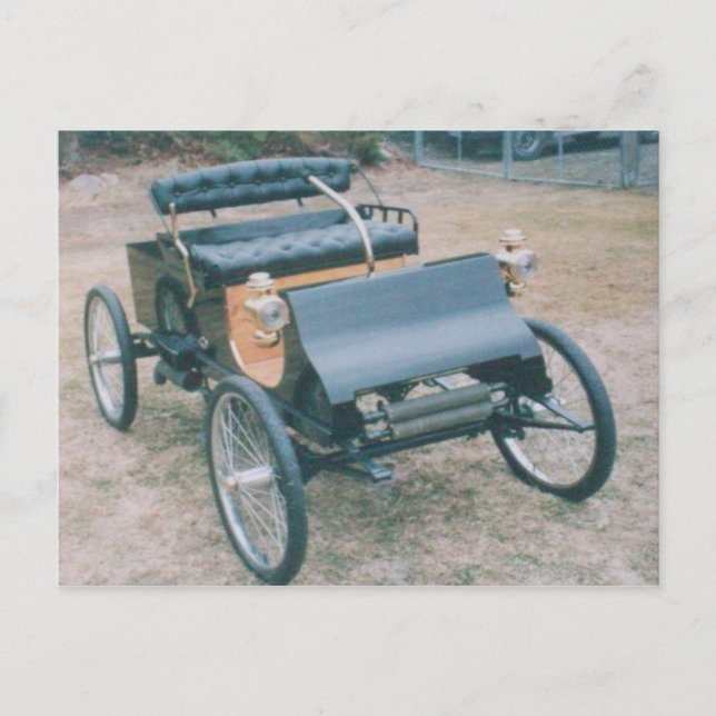 vintage 1903 car postcard (Front)