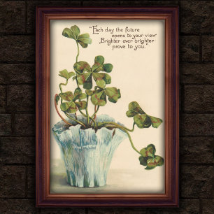Vintage 1905 Botanical Wall Poster