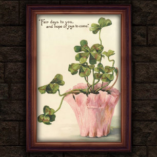 Vintage 1905 Botanical Wall Poster