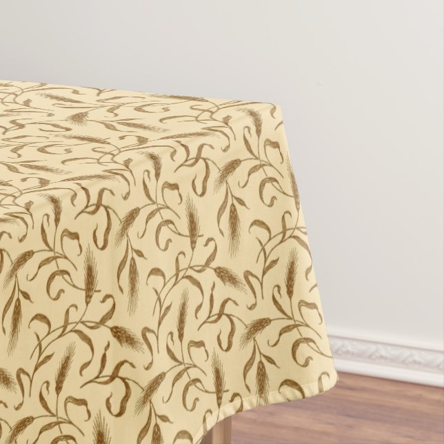 Vintage 1905 Wheat Pattern Tablecloth (In Situ)