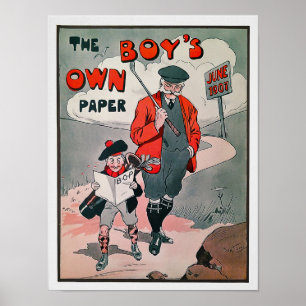 Vintage 1907 Boys Own Golf Print