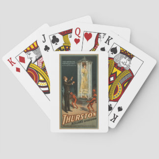 Vintage 1908 Magician's Act Poster Playing Cards