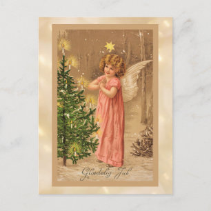 Vintage 1910 Norwegian Christmas Postcard