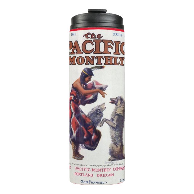 "Vintage 1911 Pacific Monthly Magazine" Thermal Tumbler (Front)