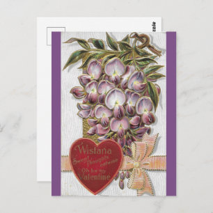 Vintage 1912 Purple Wistaria Postcard