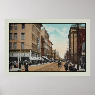 Vintage 1914 Queen Street, Toronto, Canada Poster