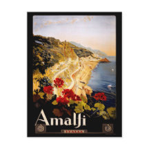 Vintage 1915 Amalfi Coast Italy Travel