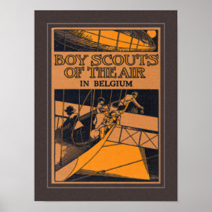 VINTAGE 1915 BOOK COVER ART POSTER