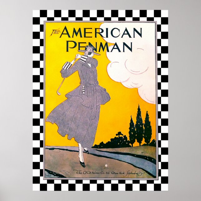 Vintage 1917 Golf Print (Front)