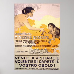 Vintage 1917 Italian Poster