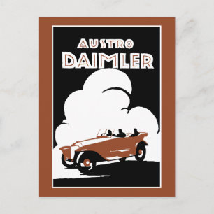 Vintage 1918 Classic car advertisement Postcard