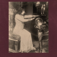 Vintage 1920 Crystal Ball Fortune Teller Photo