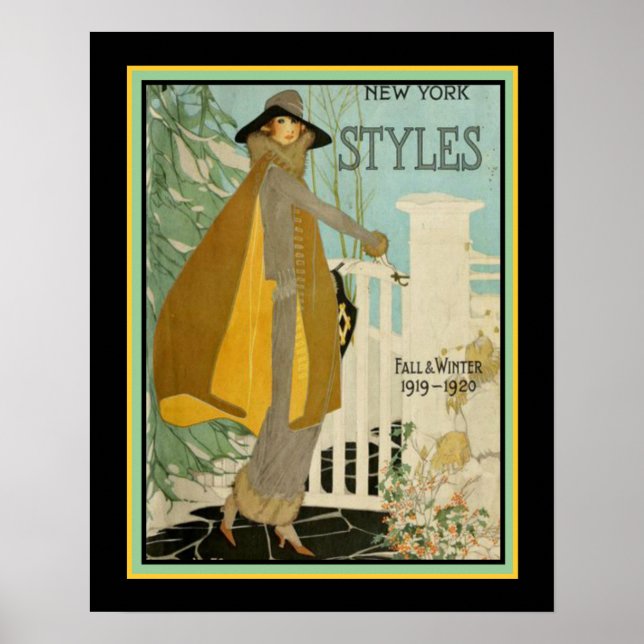 Vintage 1920 New York Styles Poster (Front)