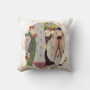 Vintage 1920’s ladies fashion cushion