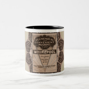 VINTAGE 1920s ART DECO BROCHURE COVER Two-Tone Coffee Mug