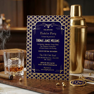 Vintage 1920's Art Deco Gatsby Bachelor Party Real