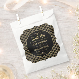 Vintage 1920's Art Deco Gatsby Wedding Collection Favour Bags