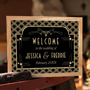 Vintage 1920's Art Deco Gatsby Wedding Collection Poster