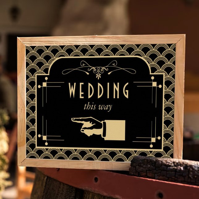 Vintage 1920's Art Deco Gatsby Wedding Collection Poster (Creator Uploaded)