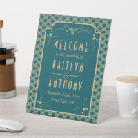 Vintage 1920's Art Deco Gatsby Wedding Welcome