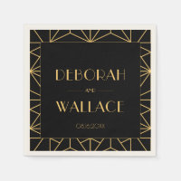 Vintage 1920s art deco geometric wedding