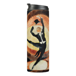 Vintage 1920s Art Deco Male Dancer Top Hat Thermal Tumbler