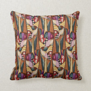 Vintage 1920's Art Deco Pillow Throw