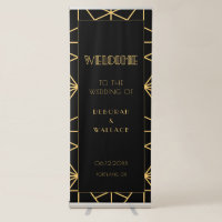 Vintage 1920s art deco Welcome to our wedding